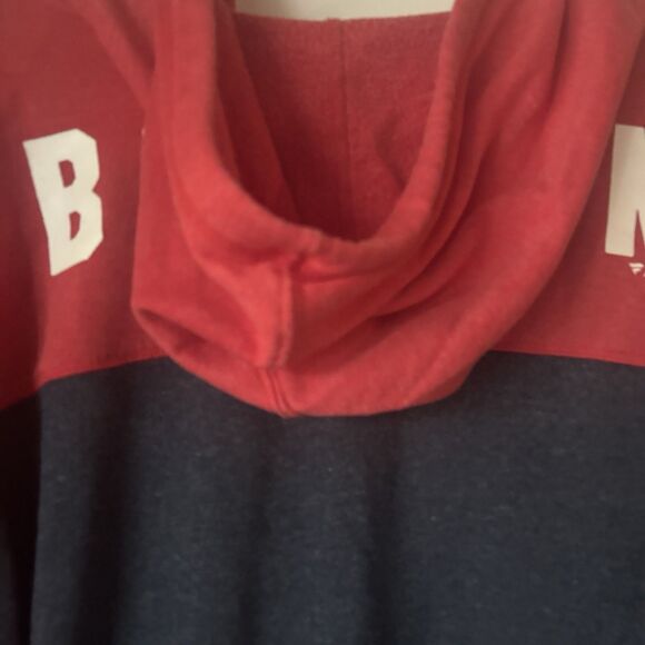 XL Fanatics Boston Red Sox Full Zip Hoodie Sweatshirt Red/Navy Blue Men's - Picture 5 of 12